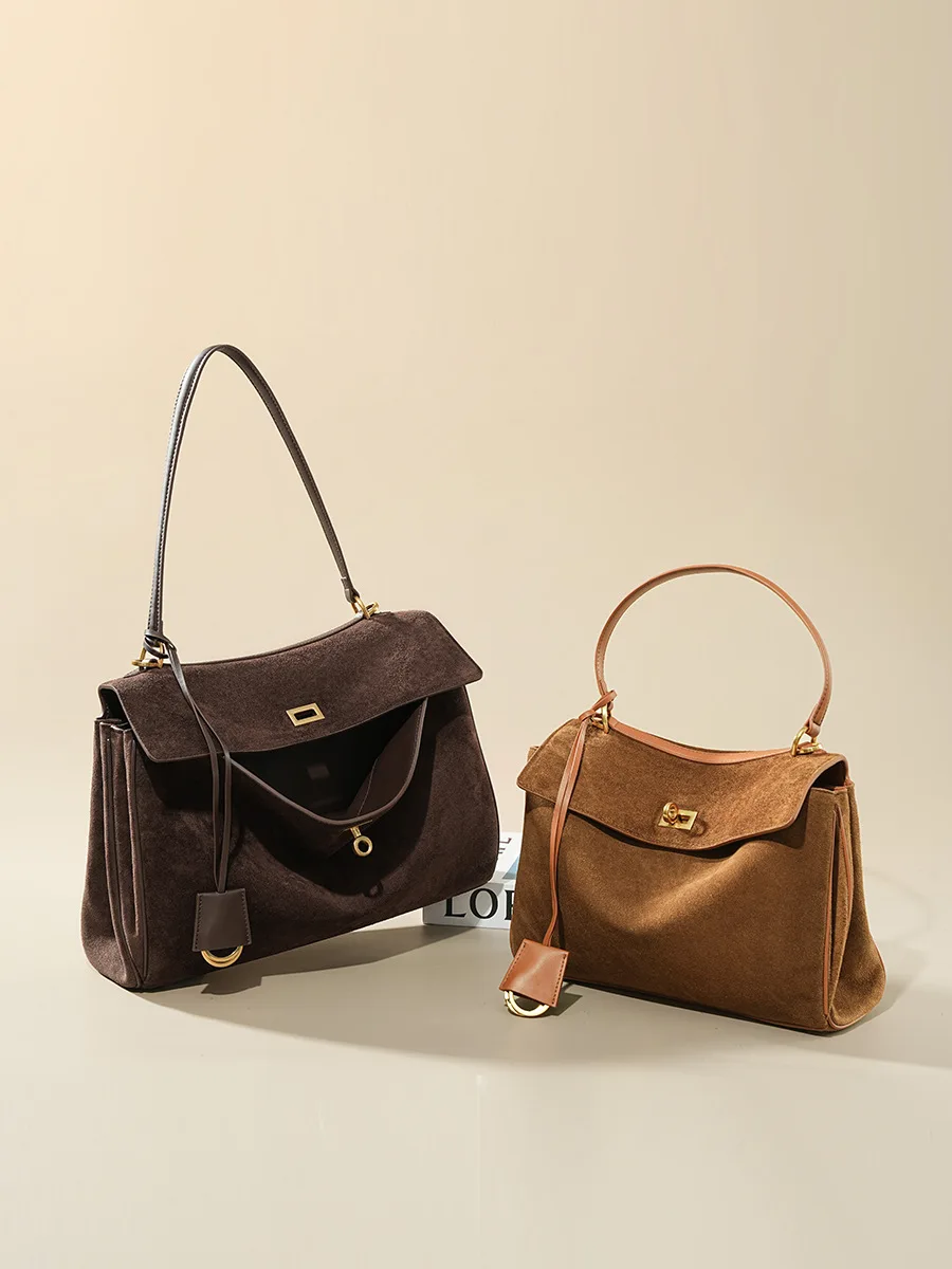 Autumn Winter Women's Suede Ge - Luxury Bags Tote 评论和价格