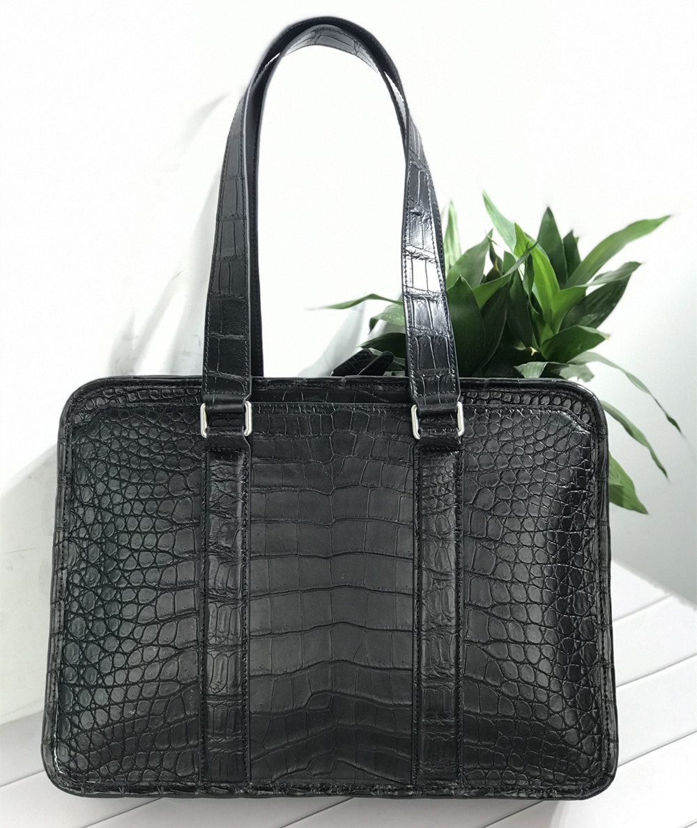 New Crocodile Leather Laptop B - Luxury Bags Tote 评论和价格
